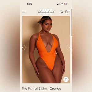 Never been worn with tags Mars The Label The Fishtail Swim - Orange